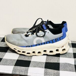 On Cloudmonster Frost Cobalt Blue Women's Running Shoes size 7